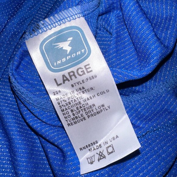 Insport Womens L Blue Xodus Tigress V-Neck Sleeveless Tank Top F559 NWT‎ - Picture 6 of 7